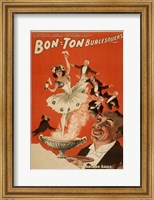 Framed Bon-Ton Burlesquers With Server