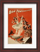 Framed Bon-Ton Burlesquers With Server