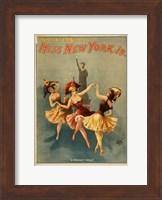 Framed Miss New York Jr. - A Midnight Frolic