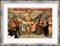 Framed Big Gaiety's Spectacular Extravaganza Co.