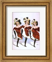 Framed Can-Can Dancers