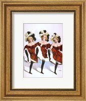 Framed Can-Can Dancers