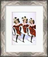 Framed Can-Can Dancers