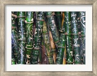 Framed Bamboo Graffiti
