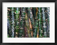 Framed Bamboo Graffiti