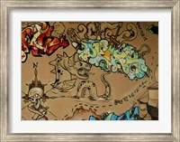 Framed Graffiti Skulls