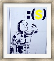 Framed Leggo Man Graffiti - Israel