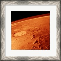 Framed Smiley Face Crater on Mars