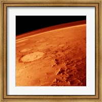 Framed Smiley Face Crater on Mars