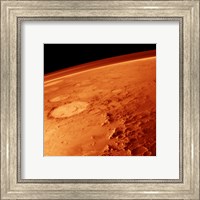 Framed Smiley Face Crater on Mars