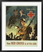 Framed Your Red Cross is at His Side