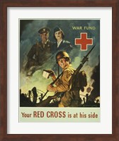 Framed Your Red Cross is at His Side