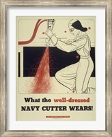 Framed What the Well Dressed Navy Cutter Wears