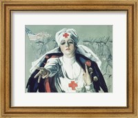 Framed Red Cross Nurse