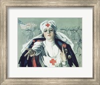 Framed Red Cross Nurse