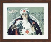 Framed Red Cross Nurse