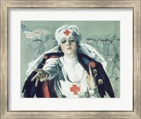 Framed Red Cross Nurse