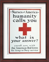 Framed Nurses of America Humanity Calls You Enroll now with the Red Cross