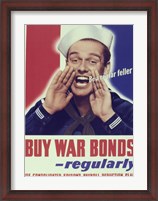 Framed Buy War Bonds Regularly