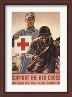 Framed Support the Red Cross