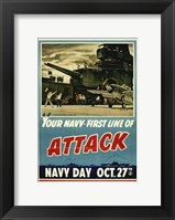 Framed Your Navy First Line of Attack