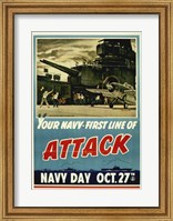 Framed Your Navy First Line of Attack