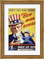 Framed Don't Let Him Down! Buy War Bonds