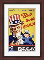 Framed Don't Let Him Down! Buy War Bonds