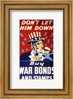 Framed Buy War Bonds and Stamps