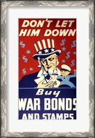 Framed Buy War Bonds and Stamps