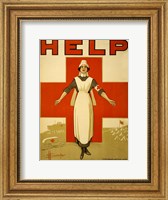 Framed Help, Red Cross Nurse