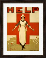 Framed Help, Red Cross Nurse