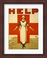 Framed Help, Red Cross Nurse