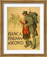 Framed Banca Italiana De Sconto