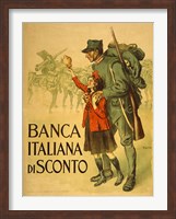 Framed Banca Italiana De Sconto