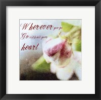 Blossoming Inspiration II Framed Print