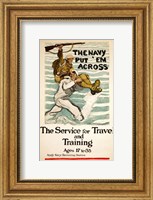 Framed Navy Recruitment Poster