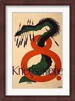 Framed Julius Klinger WWI Poster