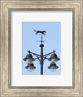 Framed Street Light Detail with Weathervane