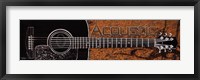 Framed Acoustic - black guitar