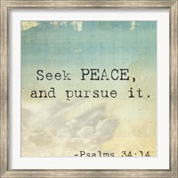Framed Seek Peace