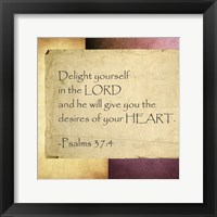 Framed Delight Yourself in the Lord