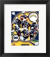 Framed San Diego Chargers 2011 Team Composite