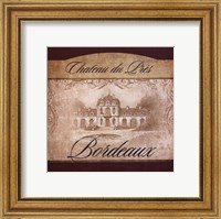 Framed Wine Label II