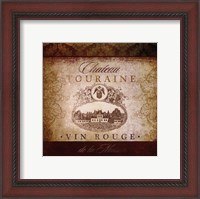 Framed Wine Label VI