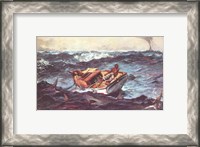 Framed Winslow Homer Storm