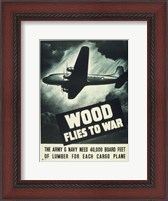 Framed Wood Flies to War