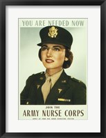 Framed You are Needed Now. Join the Army Nurse Corps