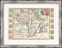Framed 1710 De La Feuille Map of Africa