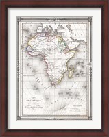 Framed 1852 Bocage Map of Africa